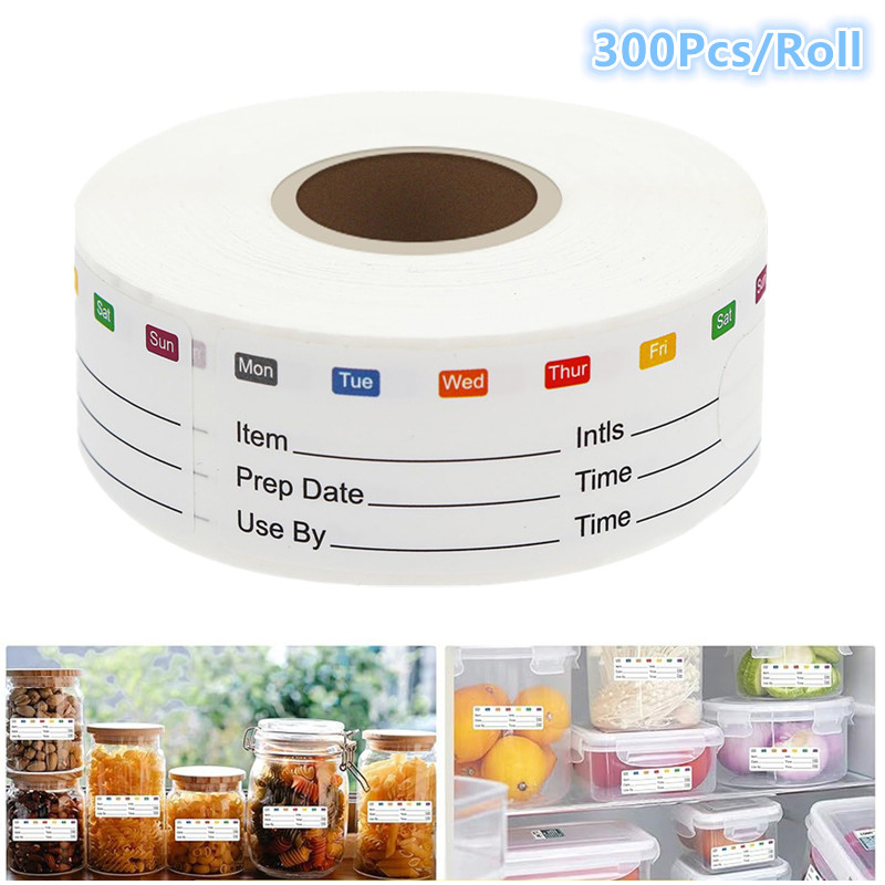 300Pcs/Roll Kitchen Date Food  - Food Snacks Label review and price