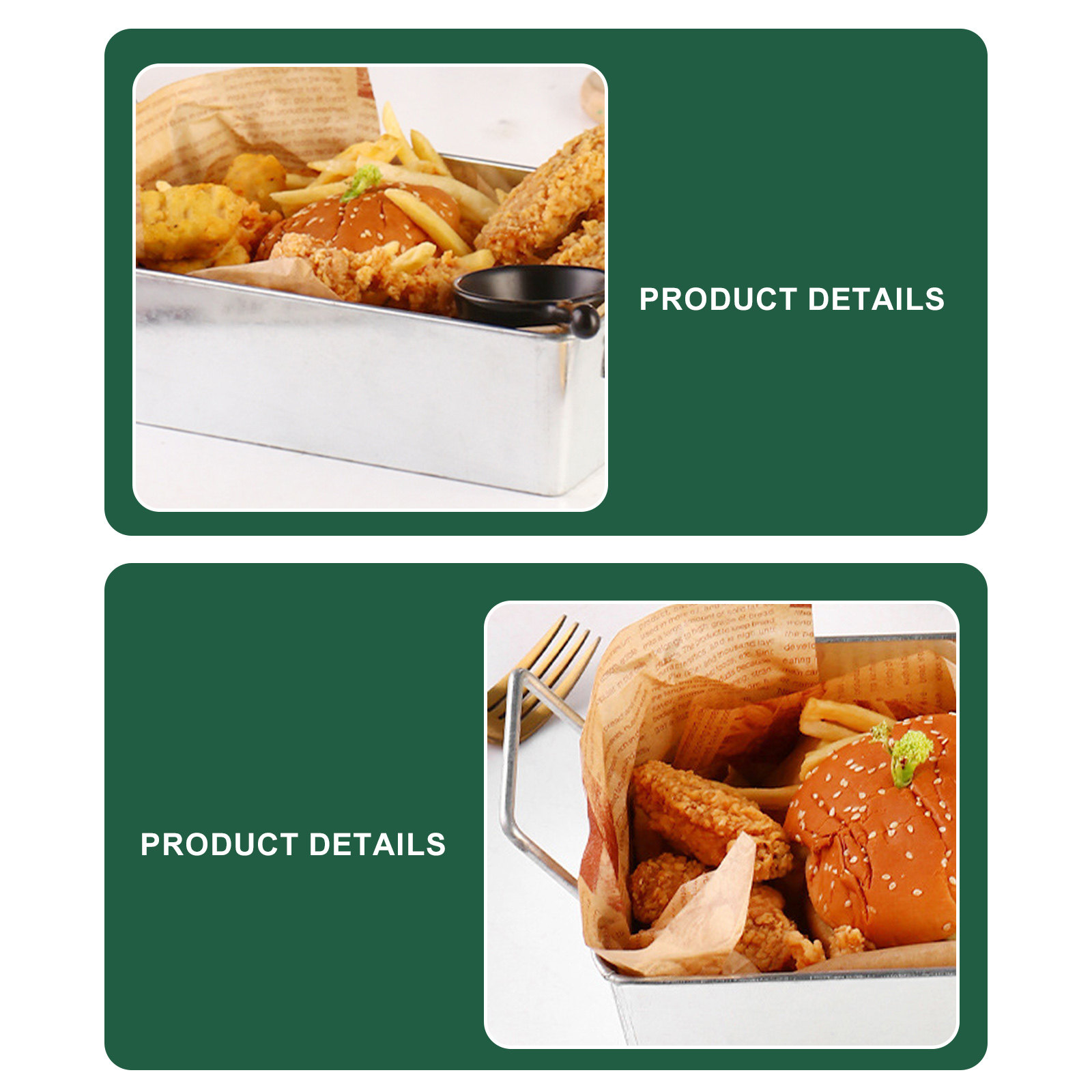 Fried Chicken Plate with Handl - Food Snacks High In Iron review and price