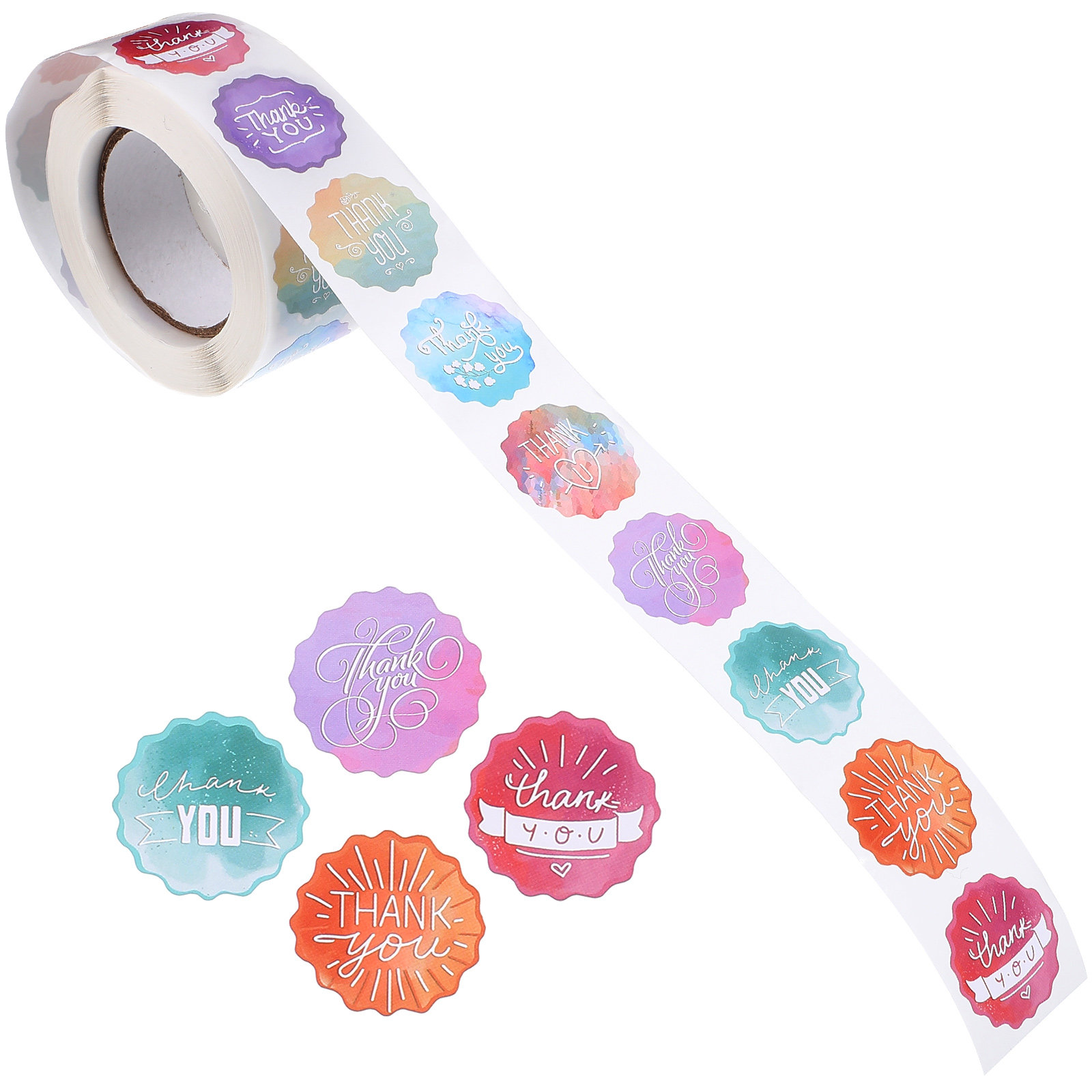 1 Roll Self-Adhesive Thank You - Food Snacks Label review and price