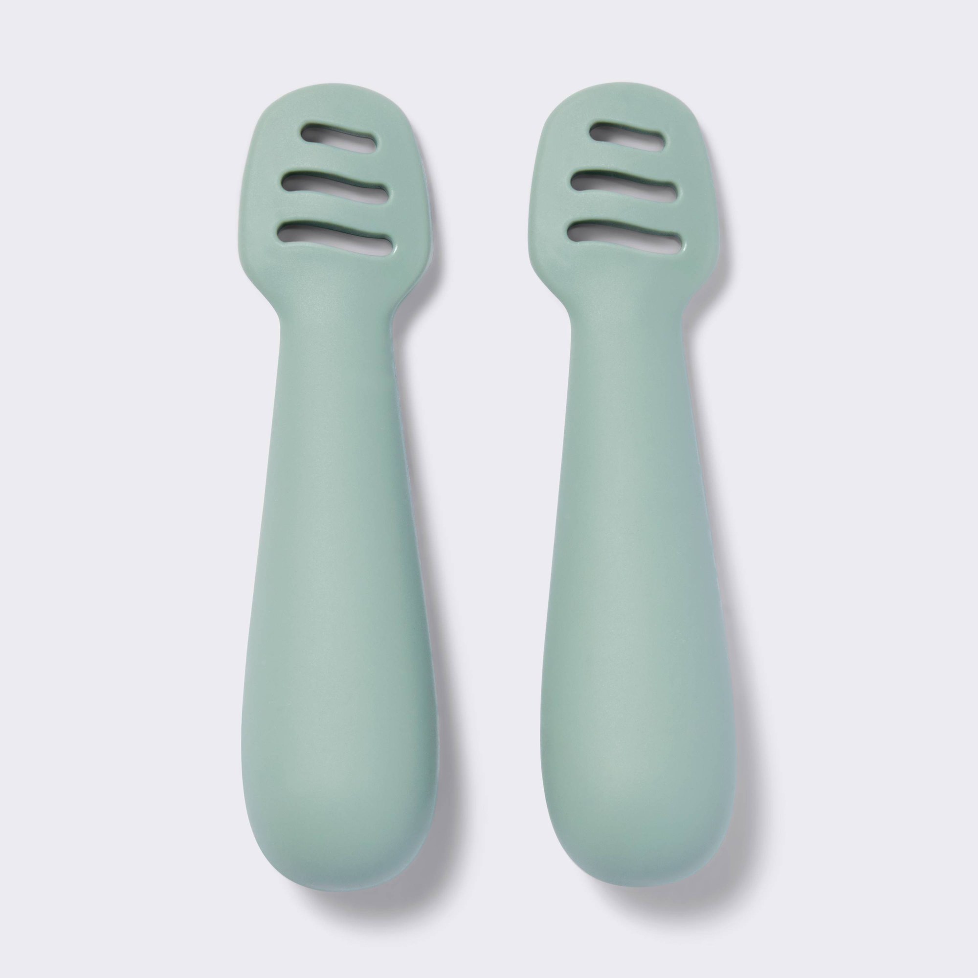 2pcs Green Baby Dipping Spoons - Food Snacks That Are Green review and price