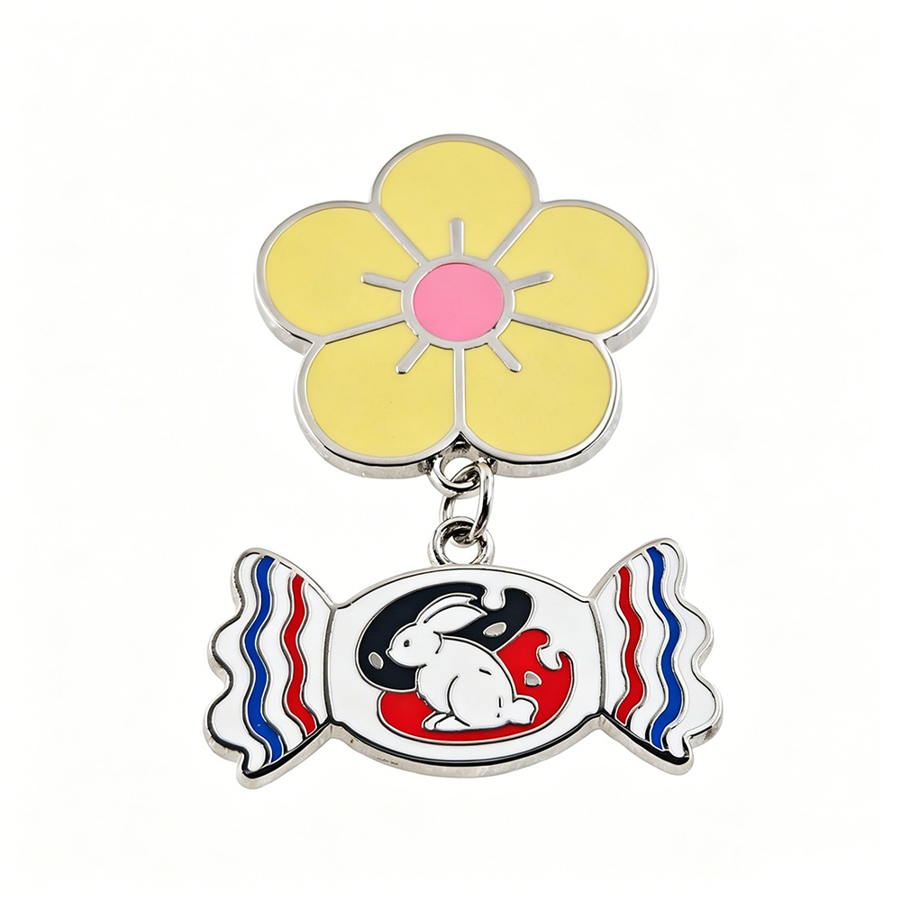 White Rabbit Candy Enamel Pin  - Food Snacks Gifts review and price