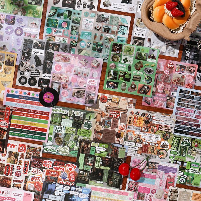 30Pcs Aesthetic Vintage Food L - Food Snacks Label review and price