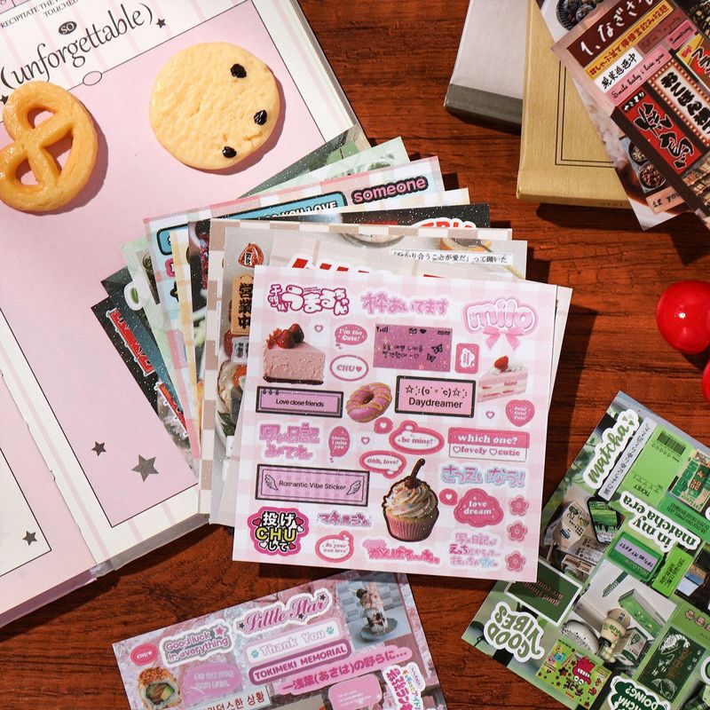 30Pcs Aesthetic Vintage Food L - Food Snacks Label review and price