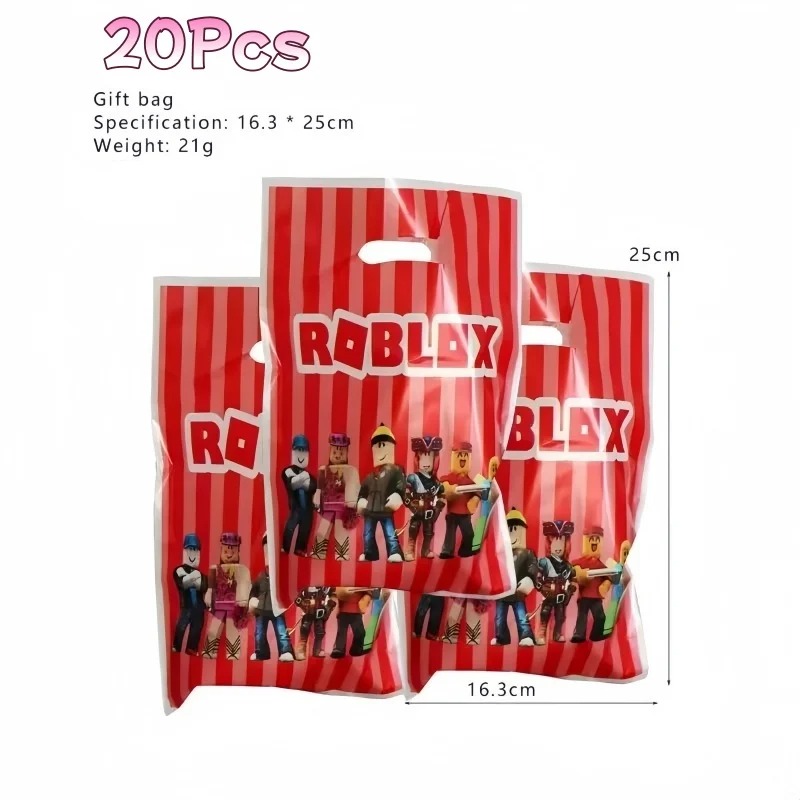 Cartoon 20Pcs Roblox Gift Bags - Spicy Food Snacks review and price
