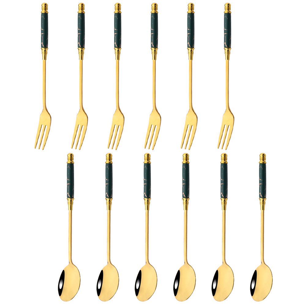 12Pcs Creative Dessert Spoon F - Food Snacks That Are Green review and price