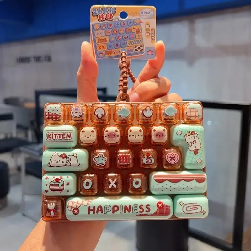 ~~Candy Color Keycap Keychain  - Spicy Food Snacks review and price