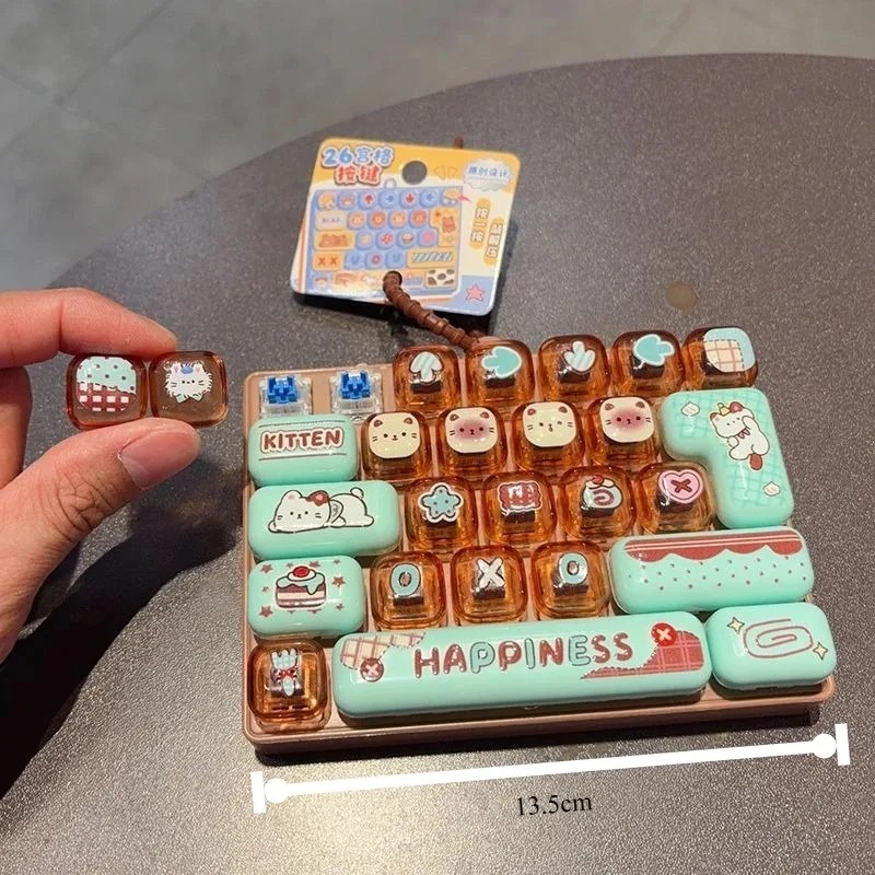 ~~Candy Color Keycap Keychain  - Spicy Food Snacks review and price