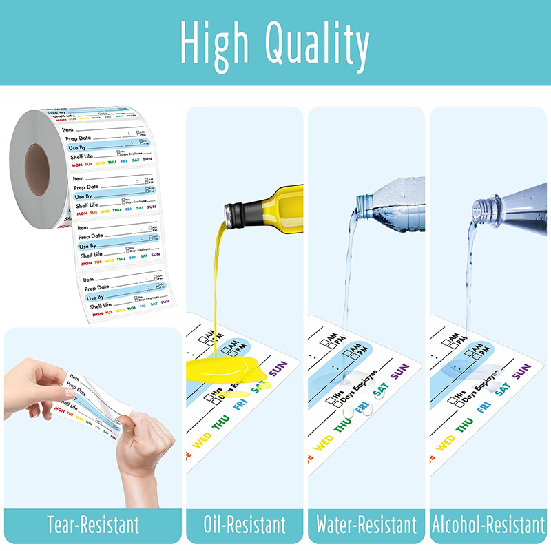 300Pcs/Roll Kitchen Date Food  - Food Snacks Label review and price