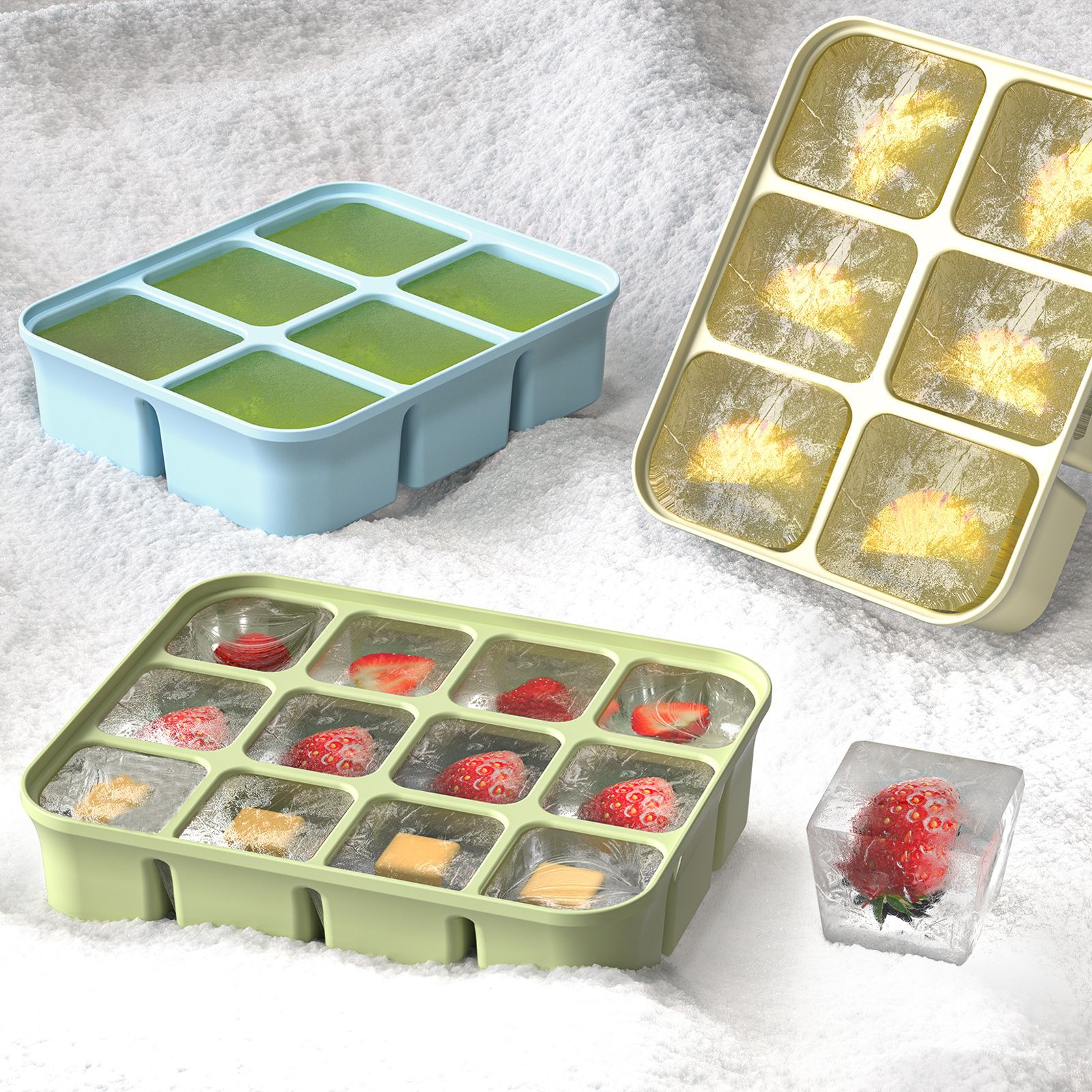 3Pcs Silicone Baby Food Freeze - Homemade Food Snacks review and price