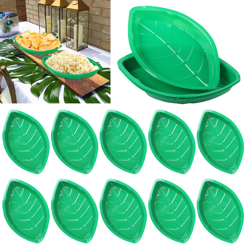 6Pcs Green Palm Leaf Plate Sna - Food Snacks That Are Green review and price
