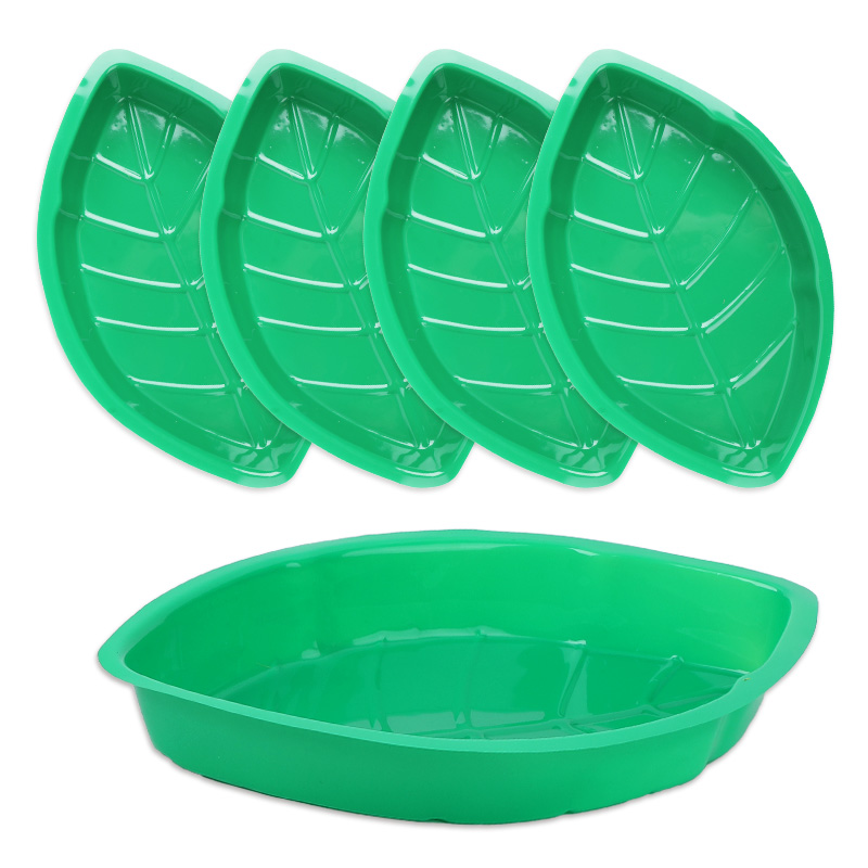 6Pcs Green Palm Leaf Plate Sna - Food Snacks That Are Green review and price