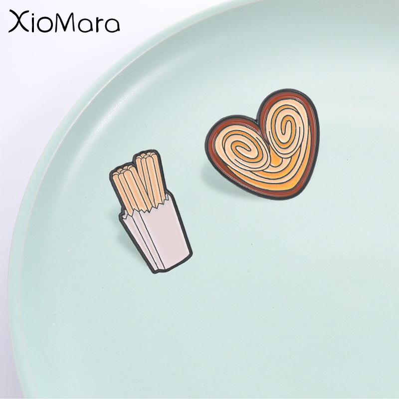 Funny Snack Enamel Pin, Churro - Food Snacks Gifts review and price